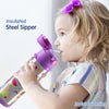 Insulated Stainless Steel Sipper Water Bottle for Kids - 480 ml