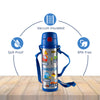 Insulated Stainless Steel Sipper Water Bottle for Kids - 480 ml - hopop.in