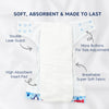Washable and Reusable Cloth Diaper for Babies - Pack of 2 - hopop.in