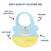 Easy Clean Crumb Catcher Silicone Bib - hopop.in