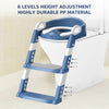 Foldable kids potty seat with non-slip feet