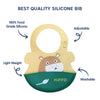 Easy Clean Crumb Catcher Silicone Bib - hopop.in