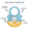 Easy Clean Crumb Catcher Silicone Bib - hopop.in