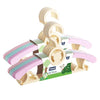 Kids clothing hangers with extendable arms – 12-pack