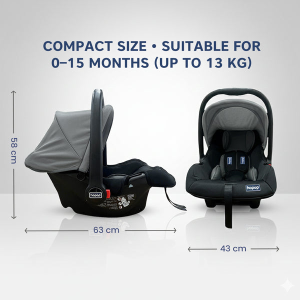 Hopop 4 in 1 Multi-Purpose Comfy Infant Car Seat for Baby