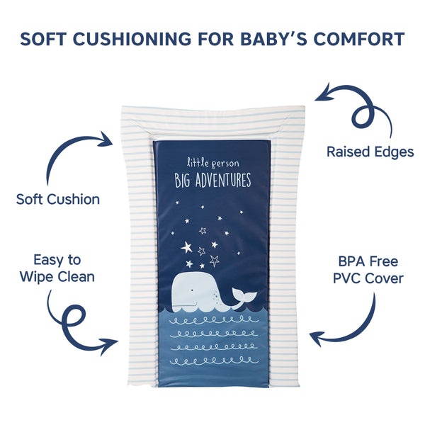 Hopop Soft Cushioned Baby Changing Mat – Waterproof & Wipeable