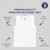 Baby Envelope Neck Sleeveless Vest - Pack of 3