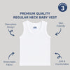 Baby Round Neck Sleeveless Vest - Pack of 3
