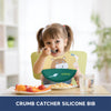 Easy Clean Crumb Catcher Silicone Bib - hopop.in