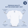 Baby Cotton Round Neck Full Sleeves Romper -Pack of 3