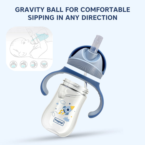 Hopop Soft Silicone Straw Sipper Cup - 240ml