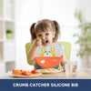 Easy Clean Crumb Catcher Silicone Bib - hopop.in