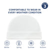 Soft & Comfortable Cotton Baby Caps - Pack of 3 ( White) - hopop.in