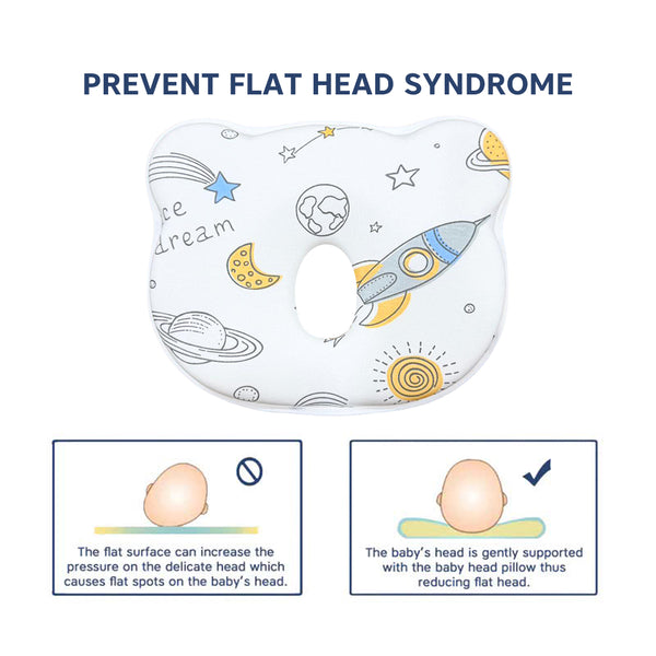 Head Shaping Memory Foam Pillow for Newborns