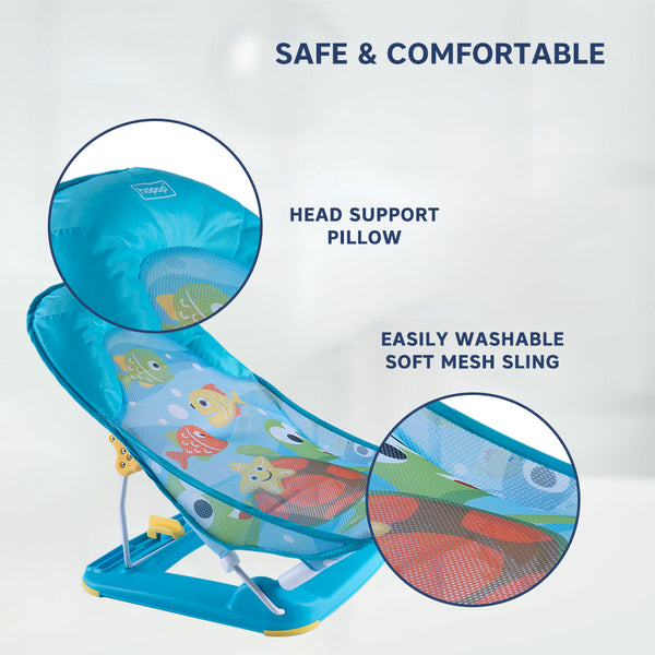 Hopop Anti-Skid Compact Baby Bather for Safe & Comfortable Bath Time