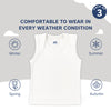 Baby Envelope Neck Sleeveless Vest - Pack of 3