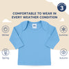 Baby Envelope Neck Full Sleeve Vest - Pack of 3 | Multicolor