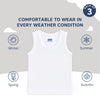 Baby Round Neck Sleeveless Vest - Pack of 3