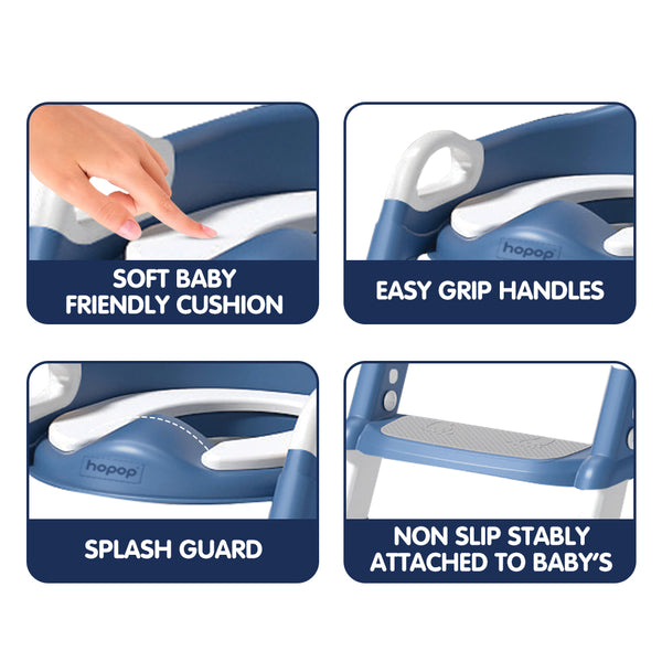 Hopop Toddler Potty Training Seat with Step Ladder