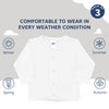 Front Open Full Sleeves Cotton Vest - Pack of 3