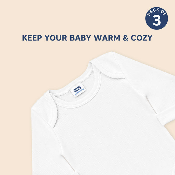 Baby Thermal Full Sleeve Romper Pack of 3