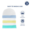 Soft & Comfortable Cotton Baby Caps - Pack of 3 - hopop.in