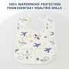 Hopop Easy-Clean Waterproof Baby Apron Bib with Crumb Catcher