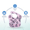 Waterproof Baby Apron Bib with Crumb Catcher Pocket - hopop.in