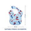 Waterproof Baby Apron Bib with Crumb Catcher Pocket
