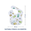 Waterproof Baby Apron Bib with Crumb Catcher Pocket - hopop.in