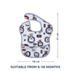 Waterproof Baby Apron Bib with Crumb Catcher Pocket