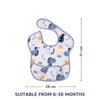 Waterproof Baby Apron Bib with Crumb Catcher Pocket - hopop.in