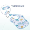 Waterproof Baby Apron Bib with Crumb Catcher Pocket