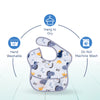 Waterproof Baby Apron Bib with Crumb Catcher Pocket - hopop.in