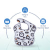 Waterproof Baby Apron Bib with Crumb Catcher Pocket