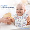 Waterproof Baby Apron Bib with Crumb Catcher Pocket - hopop.in