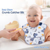 Waterproof Baby Apron Bib with Crumb Catcher Pocket - hopop.in
