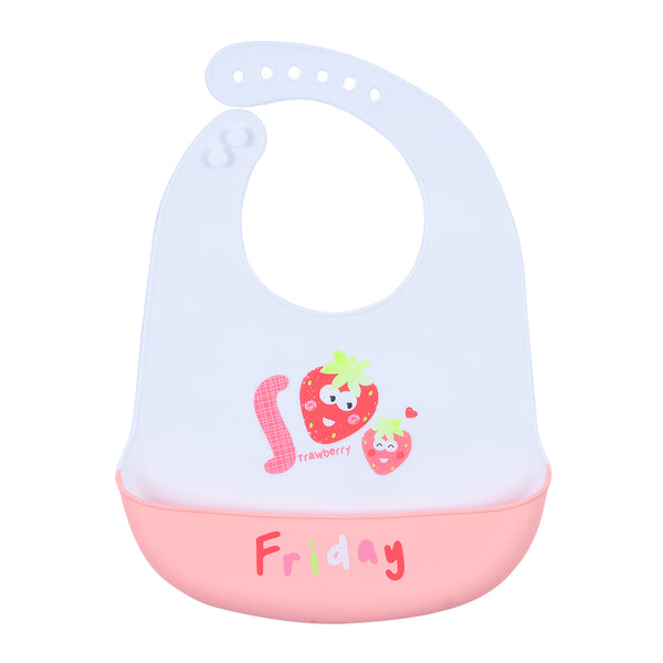 Hopop Waterproof Silicone Baby Bib with Crumb Catcher Pocket – Adjustable & Easy to Clean