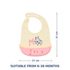 Waterproof Silicone Baby Bib with Crumb Catcher Pocket