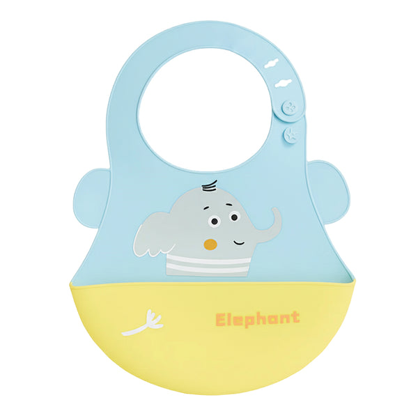 Hopop Easy Clean Crumb Catcher Silicone Bib