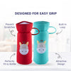 Soft Plush Hosiery Baby Feeding Bottle Cover with Easy to Hold Strap - hopop.in
