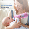 Soft Plush Hosiery Baby Feeding Bottle Cover with Easy to Hold Strap