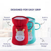 Soft Plush Hosiery Baby Feeding Bottle Cover with Easy to Hold Strap - hopop.in