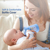 Soft Plush Hosiery Baby Feeding Bottle Cover with Easy to Hold Strap - hopop.in