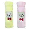 Soft Plush Towel Baby Feeding Bottle Cover with Easy to Hold Strap - hopop.in