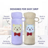 Soft Plush Towel Baby Feeding Bottle Cover with Easy to Hold Strap
