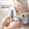 Soft Plush Towel Baby Feeding Bottle Cover with Easy to Hold Strap