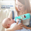 Soft Plush Towel Baby Feeding Bottle Cover with Easy to Hold Strap