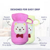 Soft Plush Towel Baby Feeding Bottle Cover with Easy to Hold Strap - hopop.in