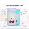 Soft Plush Towel Baby Feeding Bottle Cover with Easy to Hold Strap - hopop.in